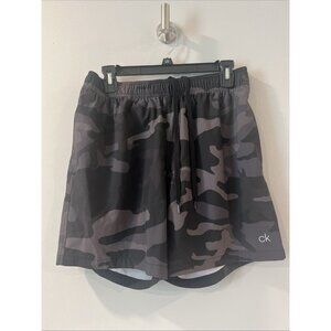 Calvin Klein swim shorts trunks in black camo Medium M EUC